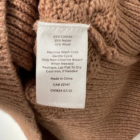 Haven Well Within Brown Cable Knit Cotton Cardigan Size XS - Picture 5 of 7